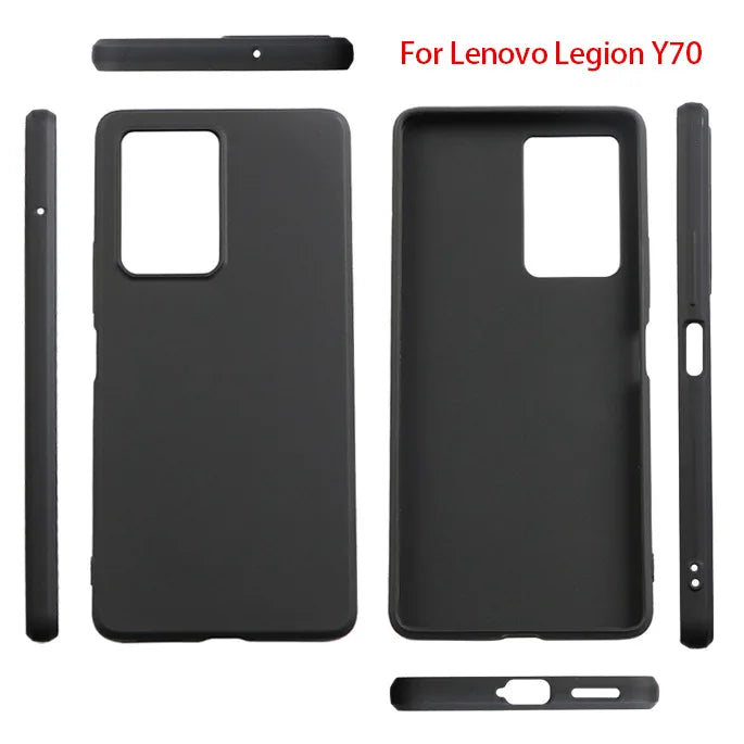 for Lenovo Legion Y70 Case Matte Soft Silicone Back Phone Cases For Lenovo Legion Y 70 Black TPU Shockproof Case for Lenovo Y70