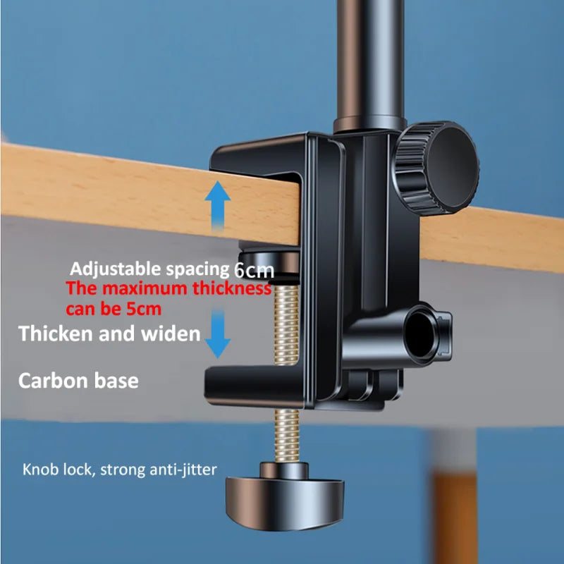 Tablet Holder for Bed Long Arm Stand for iPad Tablet Bracket 360° Rotating Desk Side Phone Mount for 4~12.9 inch Phone Tablet