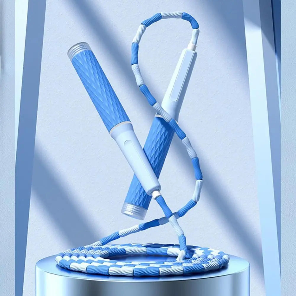 Strong Flexibility Skipping Rope Not Entangled Adjustable Soft Beaded Segmented Fitness Jump Rope Unisex Environment Protection