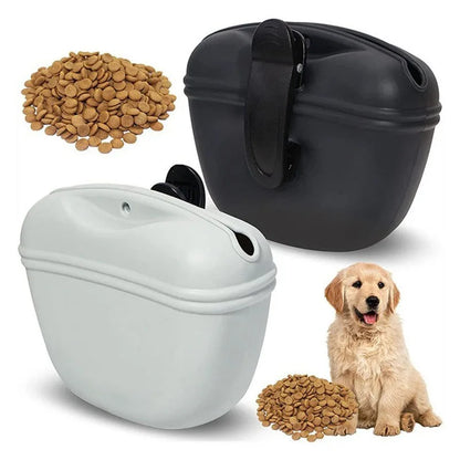 Silicone Dog Treat Bag Outdoor Feeder Puppy Snack Pouch Food Reward Storage Bag Pet Portable Dog Training Waist Bag