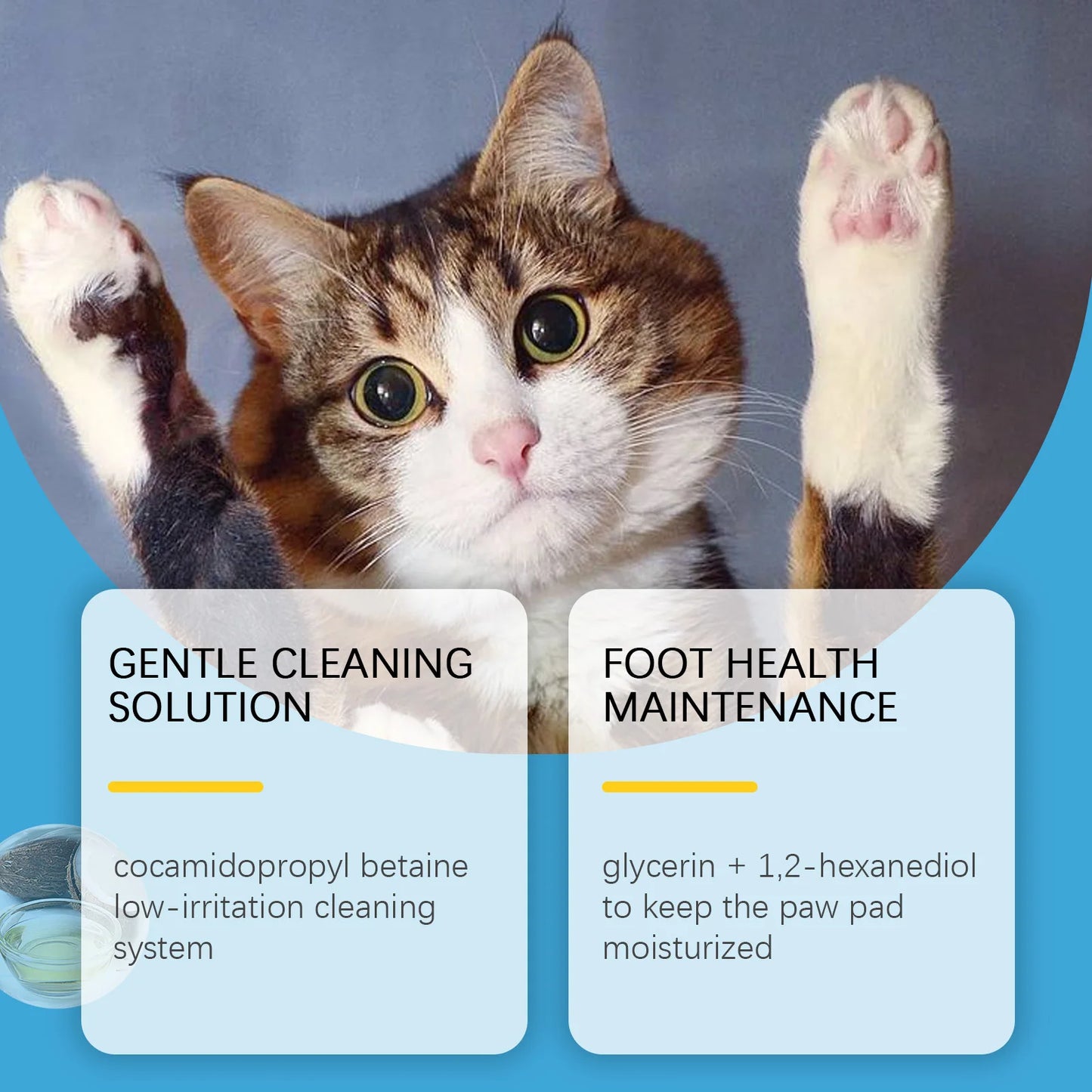 Dog Paw Washing Foam Pet Foot Cleaning Foam Rinse-free Paw Cleaner No Washing Claw Care Supplies For Cat With Silicone Brush