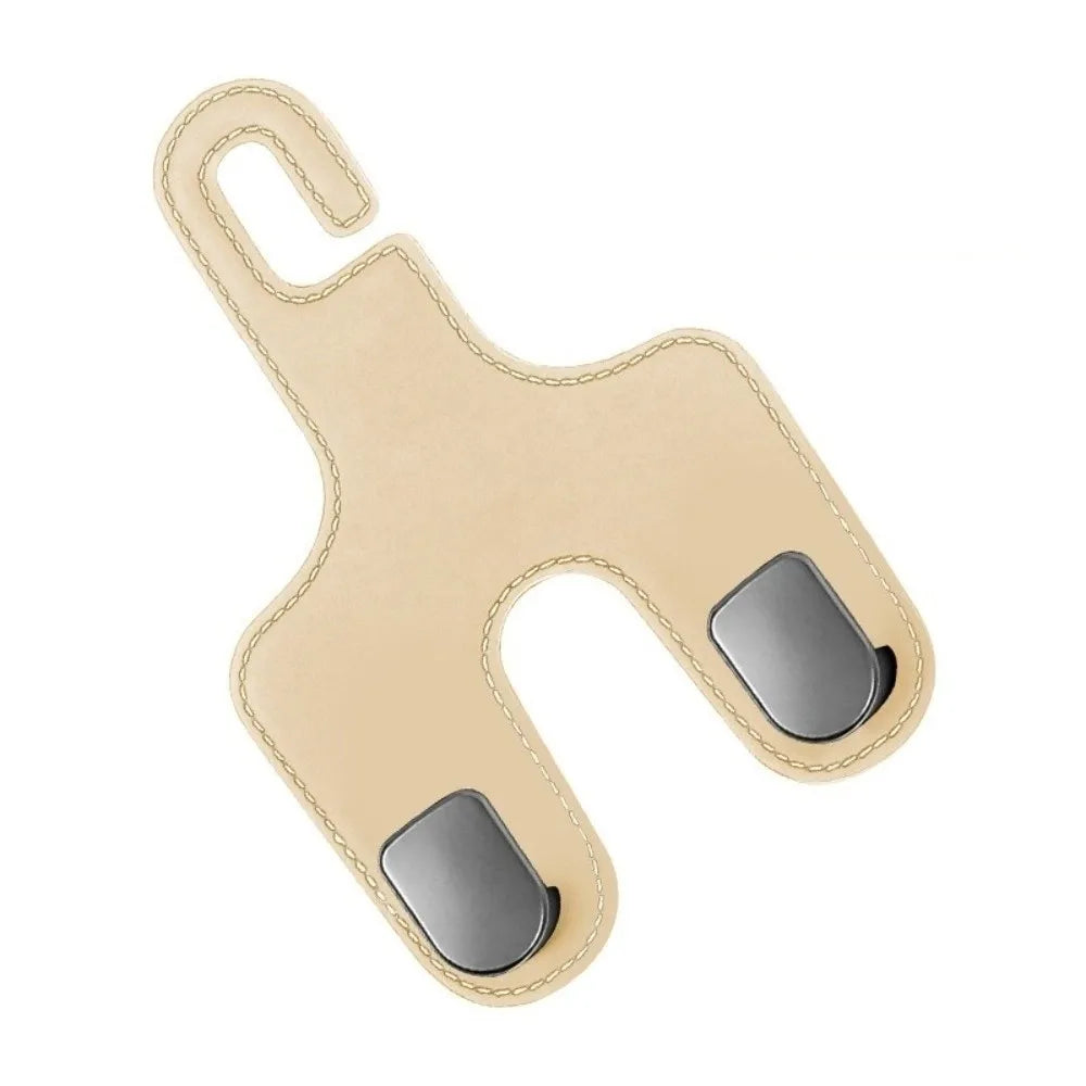 2 in 1 Car Back Seats Hook Storage Organizer Double Hook Car Headrest Hooks Strong Load-Bearing Hanging Auto Rear Seats Hanger