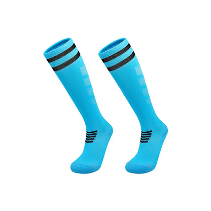 Towel Bottom Soccer Socks Breathable Knee High Training Long Stocking Adults Youths Kids Practical Competition Football Socks