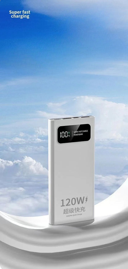 BCAK New 120W Power Bank 20000mAh Super Fast Charging Large Capacity Mobile Power Supply
