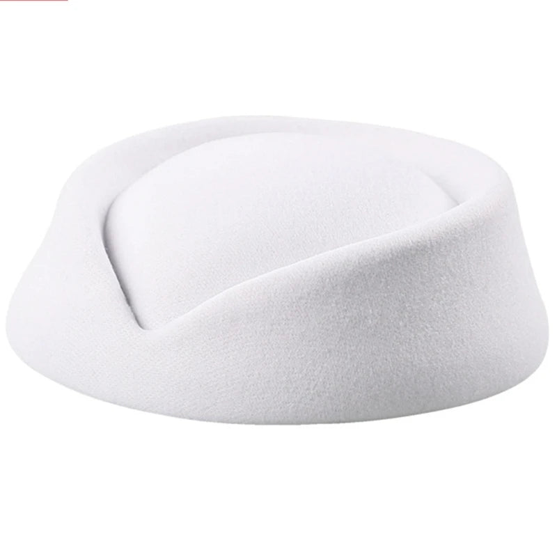 Stewardess Hat Flight Attendant Air Hostess Cosplay Costume Live-streaming
