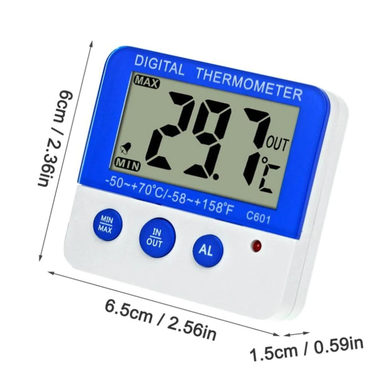 Refrigerator Fridge Thermometer for Indoor Outdoor Freezer Room Thermometer Dropship