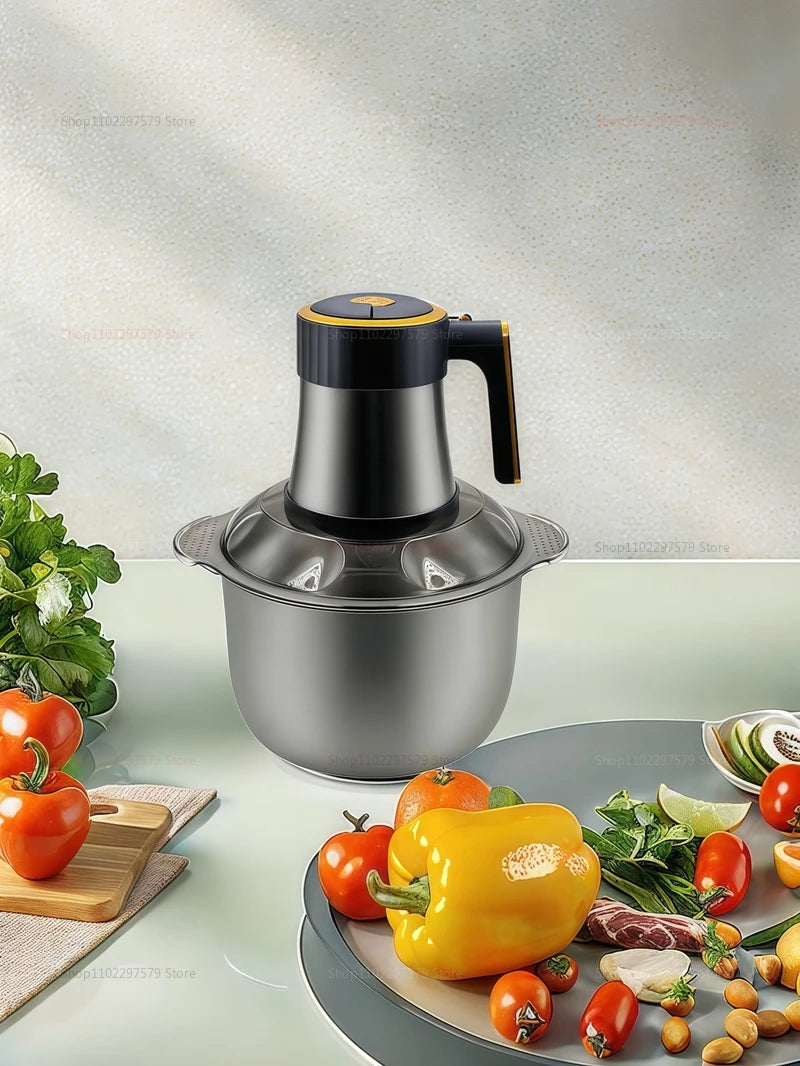Multi-Function Stainless Steel Blender for Meat Fruits Veggies Food processors Five-speed Kitchen Electric Meat Grinder