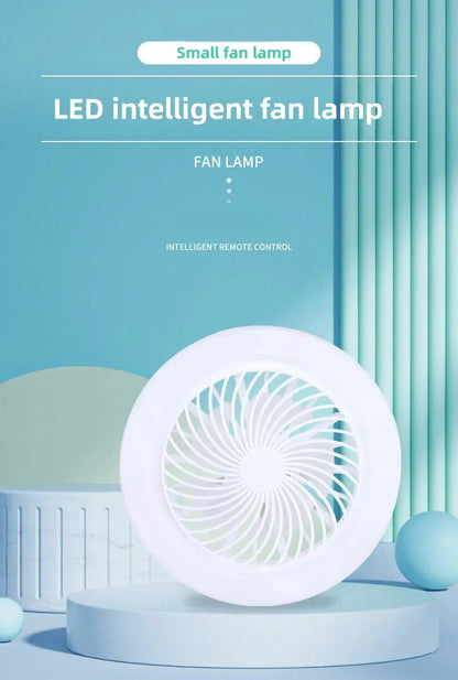 Smart 3-in-1 Ceiling Fan with Remote Control Lighting Lamp  Lighting Base for Bedroom and Living Room Silent and Convenient