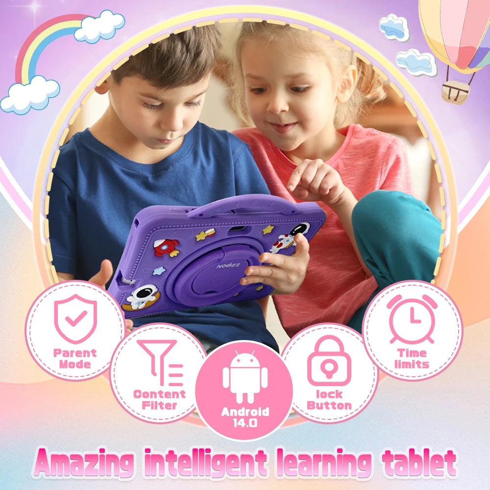 2025 New Kid's Tablet Android 14 7.1 HD Screen 1280*600 IPS 4GB+128GB Memory 3200mAh GPS Satellite Positioning Tablet Boys Girls