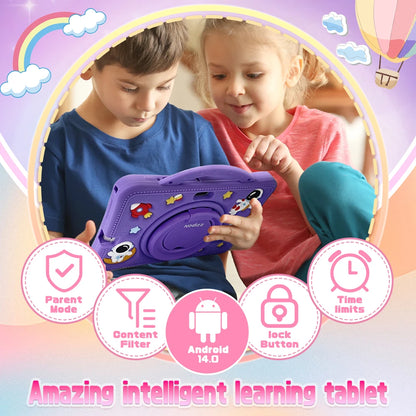 2025 New Kid's Tablet Android 14 7.1 HD Screen 1280*600 IPS 4GB+128GB Memory 3200mAh GPS Satellite Positioning Tablet Boys Girls