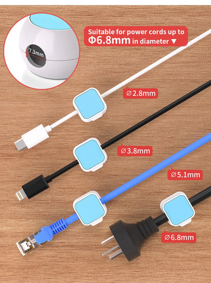 Magnetic Cord Organizer Cable Smooth Adjustable Easy Secure Cable Management Wire Holder Keeper Organizer 4Pcs
