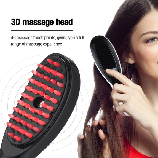 Electric Spray Massage Comb,Scalp Massager Head Meridian Massager Anti Hair Red and Blue Light Nourishing Scalp