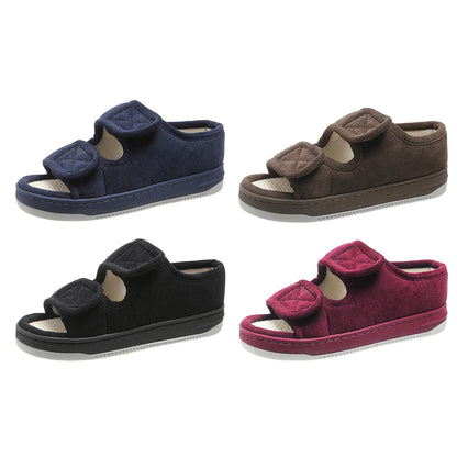 Diabetic Sandals Open Toe Diabetic Slippers Adjustable Walking Sandals Breathable Orthopedic Footwear for Women and Men