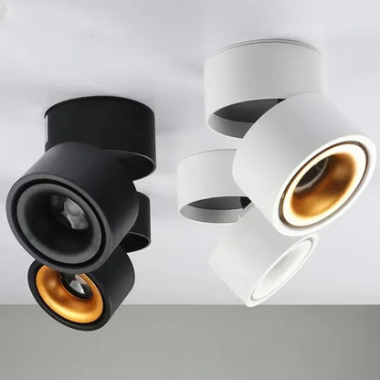 Led Spotlights Foldable Downlight Wall Spot Led Lamp Focos Ceiling Lamp Surface Mounted Indoor Lighting for Living Room Kitchen