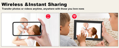 WiFi Digital Photo Frame 10.1 Inch 32GB Smart Digital Picture Frame with 1280x800 IPS HD Touch Screen Digital Frame Gift