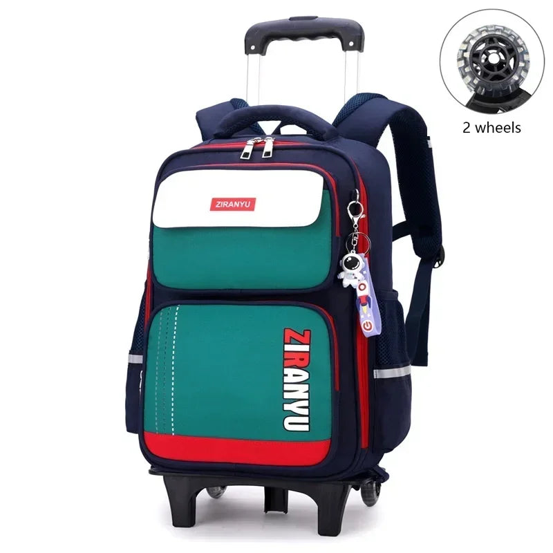 Student Rolling Backpacks for Primary School Children Trolley School Backpack Wheeled Bag Back To School Backpacks with Wheels