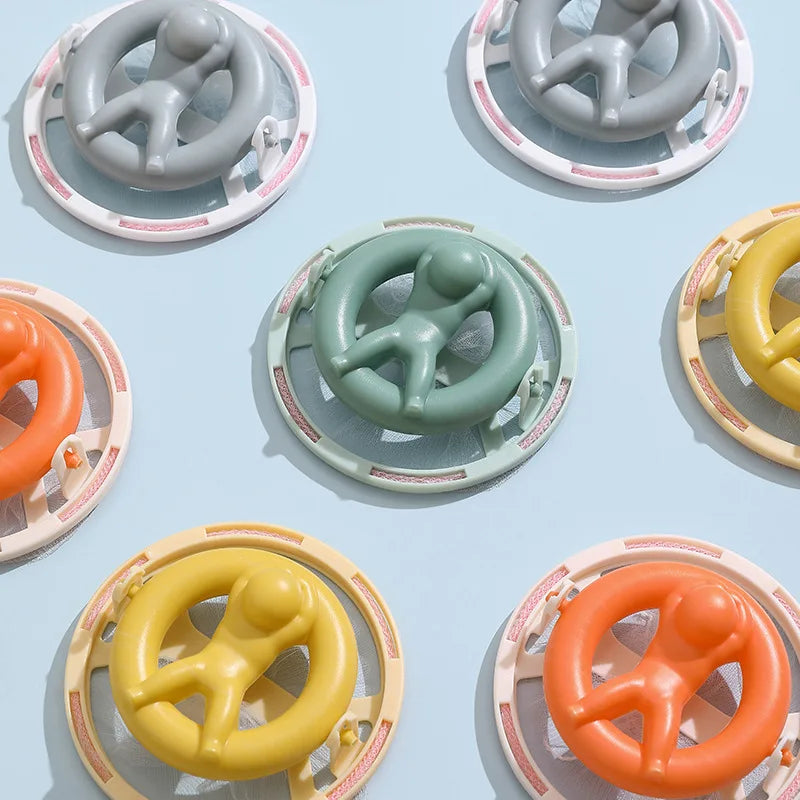 Reusable Cleaning Ball with 20Pcs Filter Screen Dirty Washing Machine Hair Filter Magic Laundry Ball Lint Hair Removal Catcher