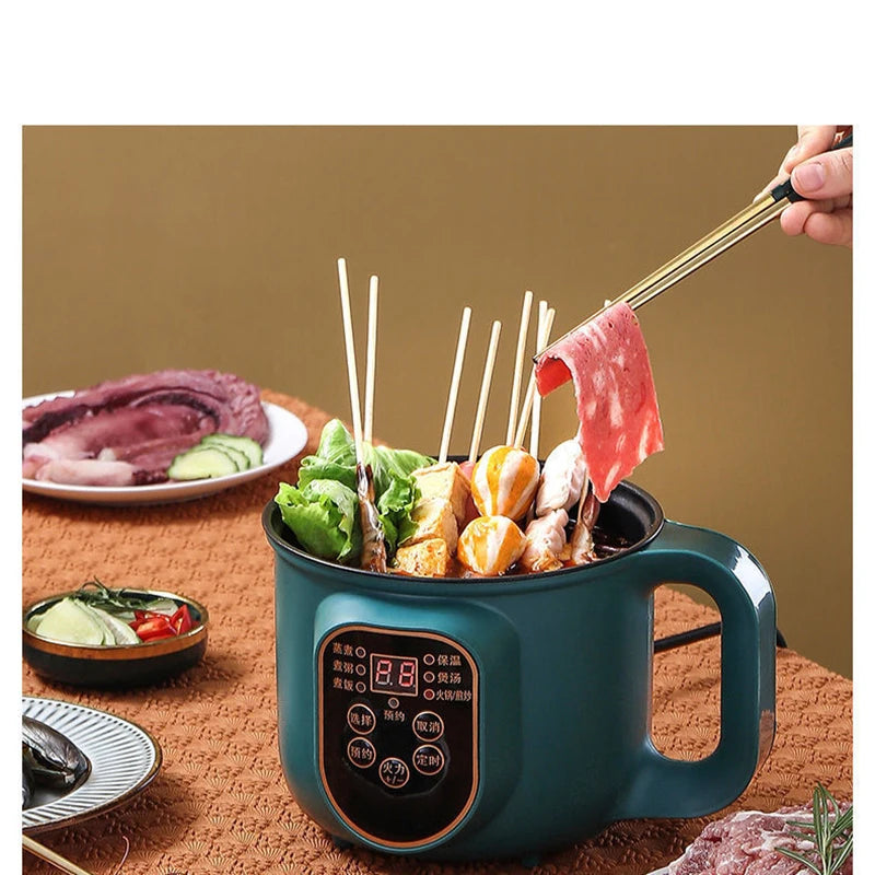 Electric Hot Pot Cooker Multicooker Hotpot Stew Heating Eggs Soup Pan Noodles  Steamer Rice Cookers Cooking Pot EU Plug