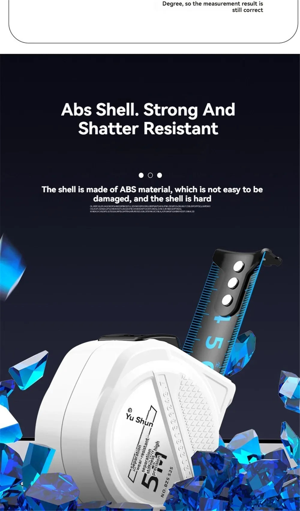 Automatic Locking Anti-cut Hand Blue Laser Digital Tape Measure Measuring Tape Retractable for Electrician Man Gift