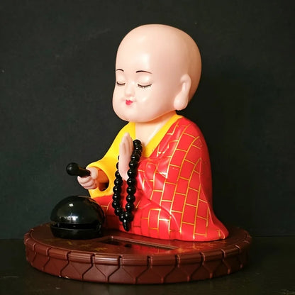 Solar Powered Little Monk Car Accessories, Car Shaking Little Monk Car Interior Accessories, Toy Accessories