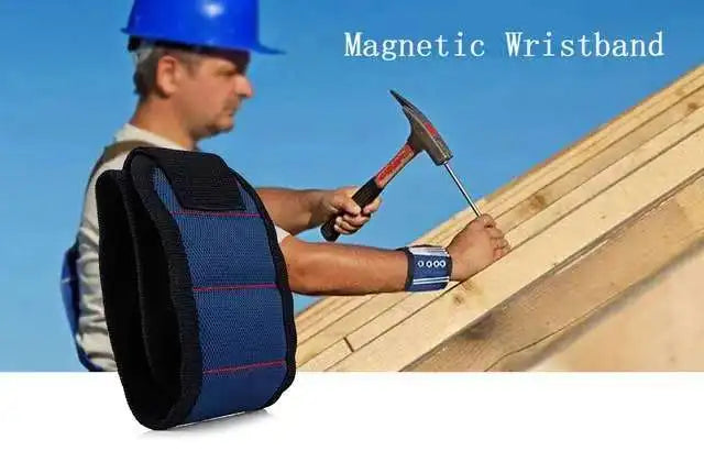 SenNan Magnetic Wristband for Holding Screws Nail Drilling Bits,Wrist Tool Holder Belts with Strong Magnets Gadgets for Unisex