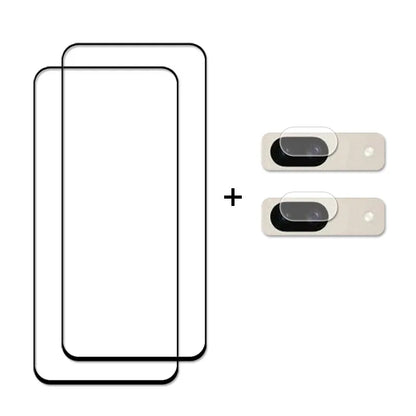 For Google Pixel 8a Glass For Google Pixel 8a Tempered Glass Full Glue Screen Camera Lens Protector Film Google Pixel 8 a Glass