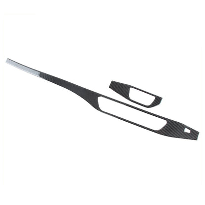 For Audi A4L A4 B9 2017-2022 Accessories Auto Central Control Headlight Switch Panel Trim Dashboard Decor Carbon Fiber Sticker