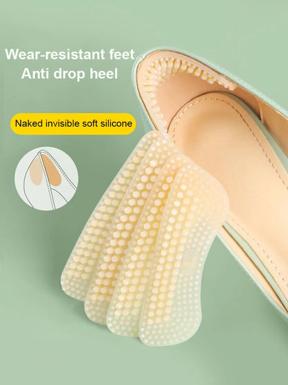 Heel Sticker Heel Protector for Shoes Anti Slip Heel Cushions Non-Slip Heel Inserts Silicone Shoe Backs Foot Care for Women Men