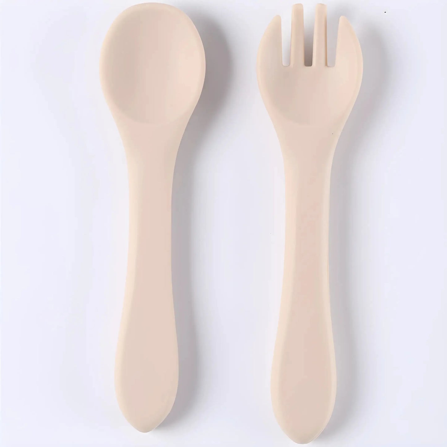 Children's tableware complementary soft spoon baby spoon baby silicone soft spoon feeding water small spoon