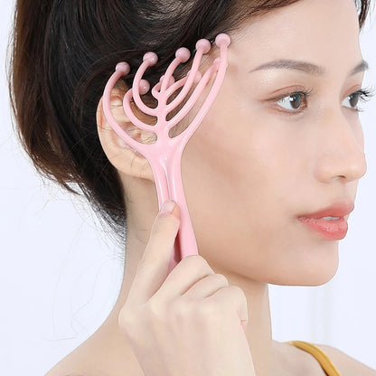Head Massager Comfortable Stress Relief Tool Scalp Scratcher Portable Neck Massage Tool For Stress Relief Home Relaxation