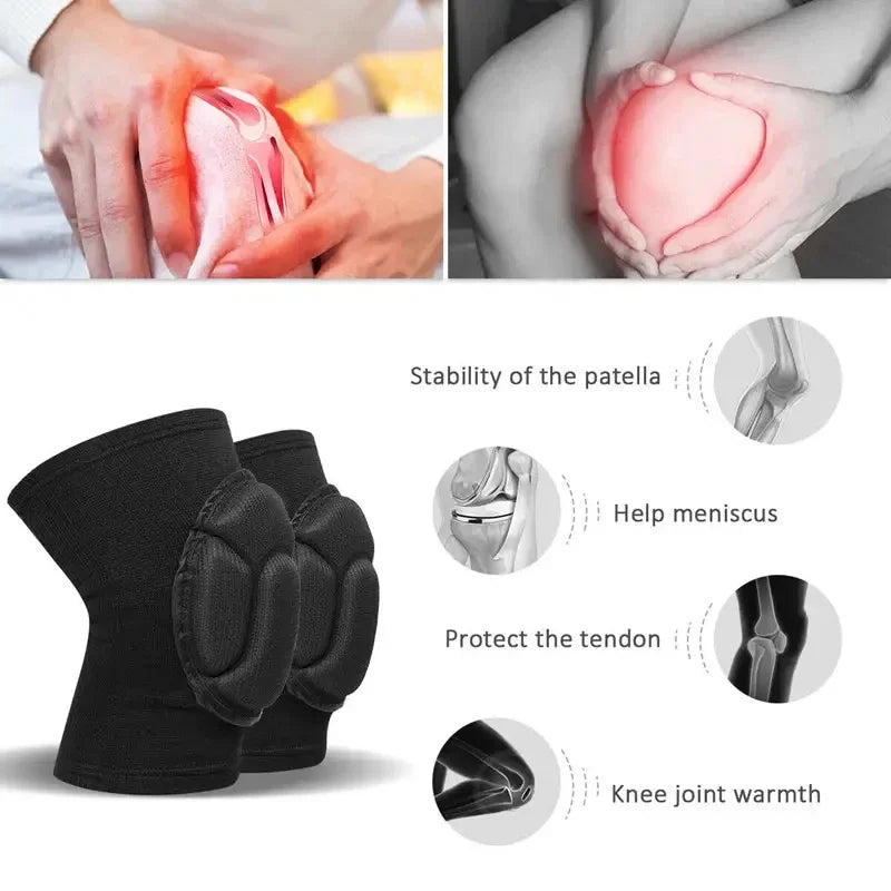 Indoor Fitness Sport Knee Pads Dance Yoga Ballet Safety Brace Breathable Anti-Collision KneeLet Basketball Soccer Sleeve