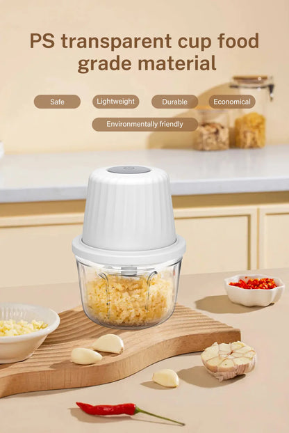 DEEWAZ 250ml/400ml Electric Garlic Masher Mini Chopper Multi Function Meat Grinder Masher Machine Vegetable Chopper Usb Charging