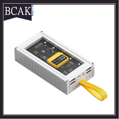 BCAK  Brand discount store 30000mAh 50000mAh 120W Fast Charging Transparent Power Bank 200000mAh Large-capacity Mobile Power