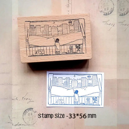 Stamp Scrapbooking  8 Types Scrapbook Journaling Stationary Stamp