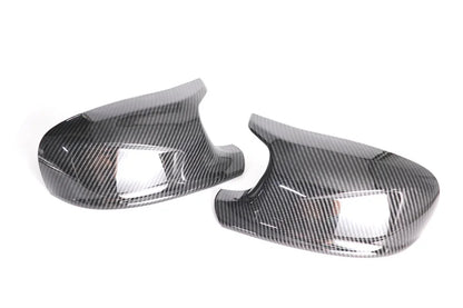 M Style Look Rearview Mirror Cover Cap Carbon Fiber Look Black for BMW  X3 F25 X1 E84 Pre-LCI 2010 2011 2012 2013 Case