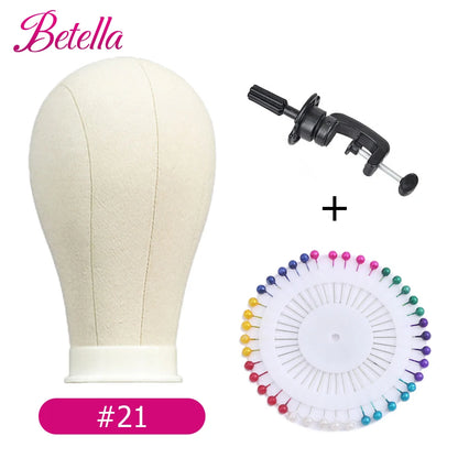 Canvas Block Head Kit Training Mannequin Wig Head Display Styling Mannequin Manikin Head Wig Stand wig head Stand