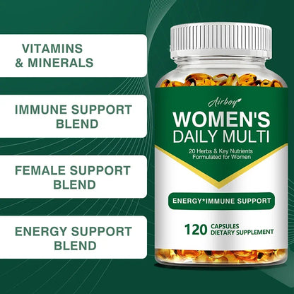 Womens Vitamins Multivitamin - Multivitamins and Minerals To Support Heart, Brain, Immunity, Skin and Hair