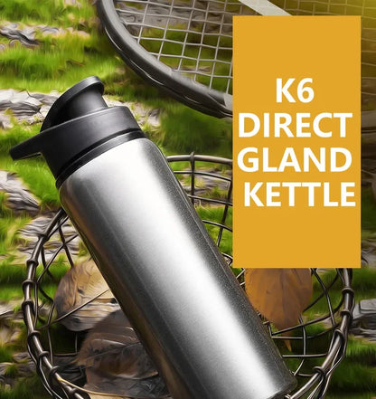Portable Water Bottle Outdoor Sports Travel Cup Metal Drinking Bottle for Cycling Hiking Gym Leakproof Reusable Water Container