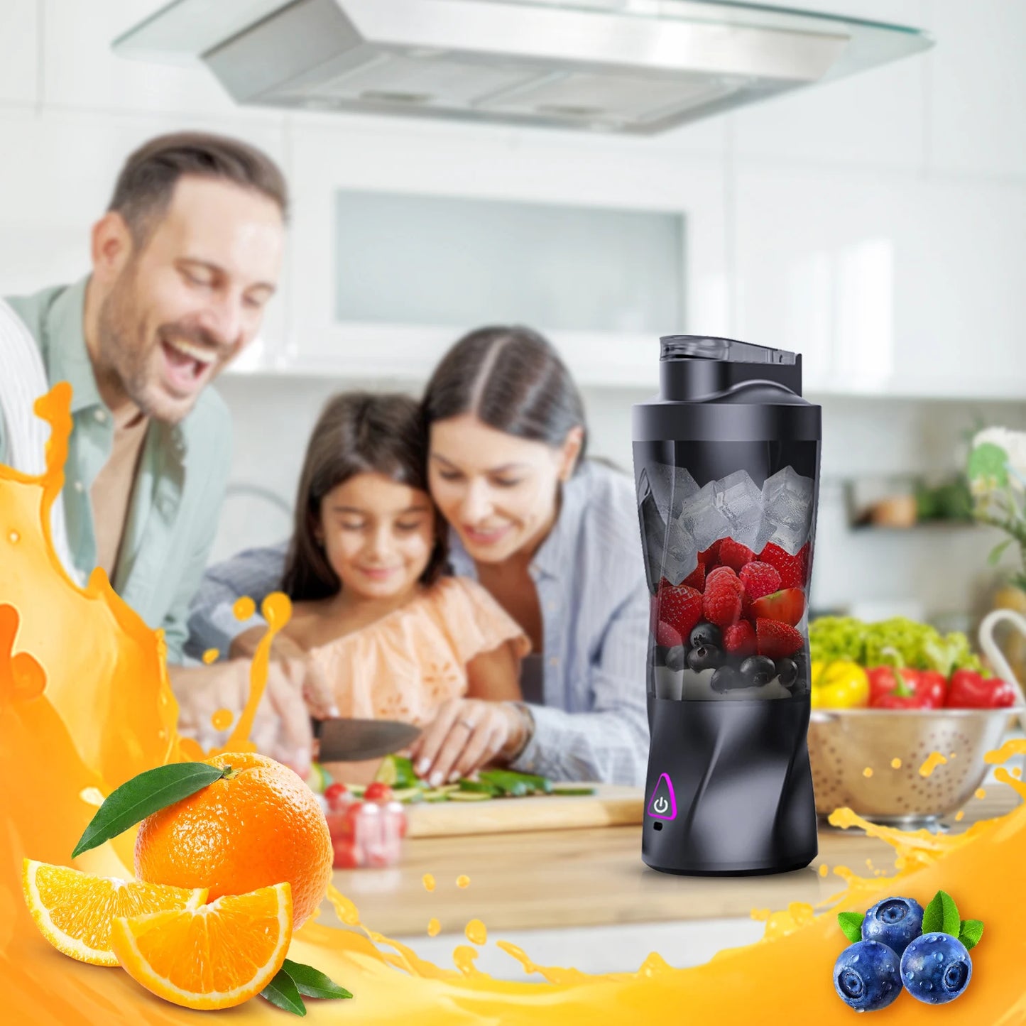 2025 New Mini Blender Portable Blender For Milkshakes And Smoothies Juice Making Small Convenient Multi-Functional Black Juicer.