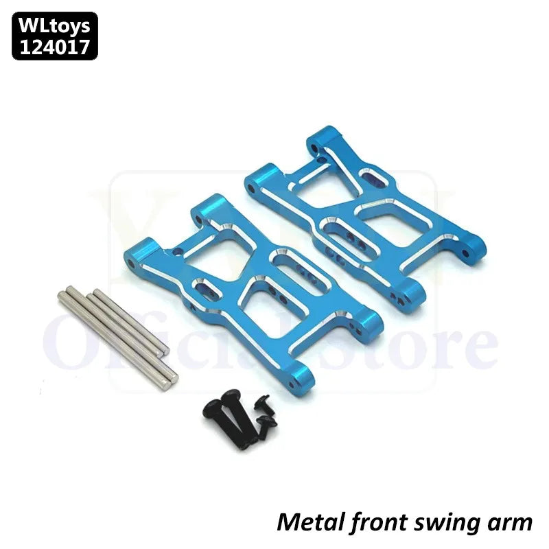 WLtoys 124017 1/12 RC Original Metal Spare Parts Swing Arm C Seat Bottom Motor Differential Gearbox Shock Absorbers Tire