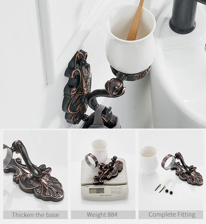 Robe Hooks European Style Brass Black Hangers For Clothes Towel Rack Clothes Hook Home Decoration Bathroom Hardware Set WF-88801