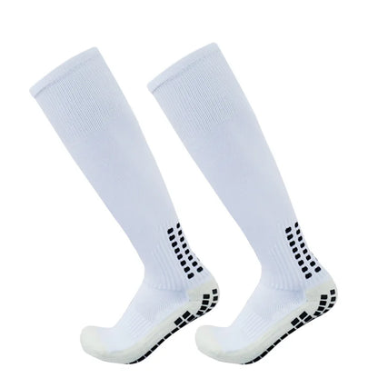 New Long FS soccer Socks Men Women Sports Round Silicone Non-Slip Grip Football Socks