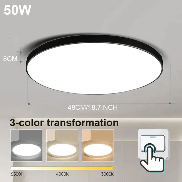 LED Ceiling Lamps Modern Ceil Light 18/30/40/72W Led 220V Ceiling Lights Round Living Room Bedroom Indoor Kitchen Lighting Lamp