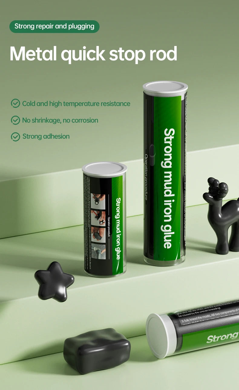 1pc/2pcs/4pcsMetal Filler Putty Epoxy Putty Sticks Permanent Adhesive Quick Leak Repair Epoxy Putty Repair Mounting Sealant For