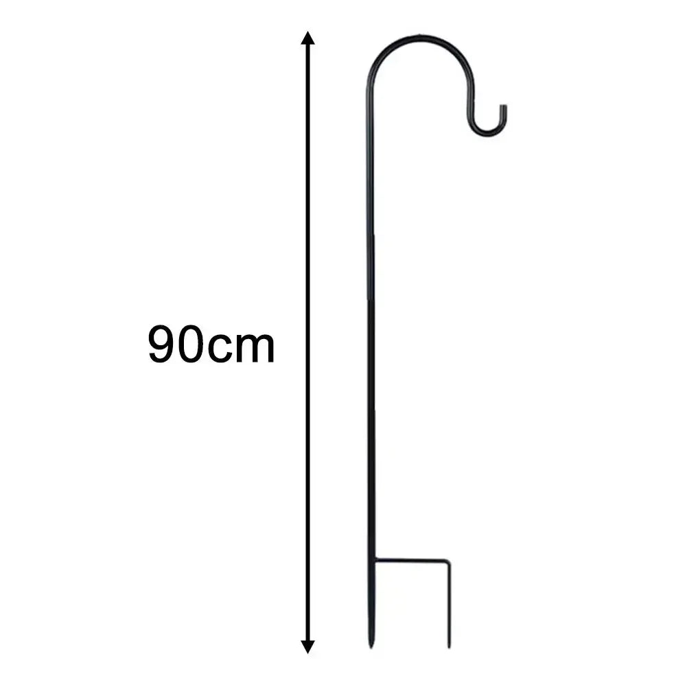 90/100/120cm Shepherd Hooks Plant Hook Craft Hook For Hanging Solar Lights Bird Feeders﻿ Outdoor Yard Garden Decor