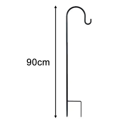 90/100/120cm Shepherd Hooks Plant Hook Craft Hook For Hanging Solar Lights Bird Feeders﻿ Outdoor Yard Garden Decor