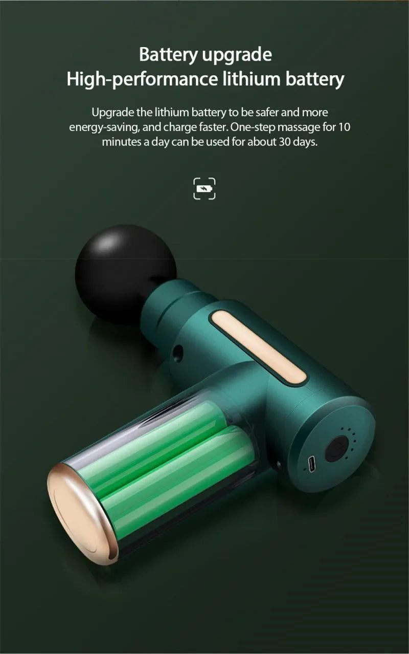 Mini Portable Massage Gun Percussion Massager For Body Neck Deep Tissue Muscle Relaxation Gout Pain Relief Fascia Gun массажер