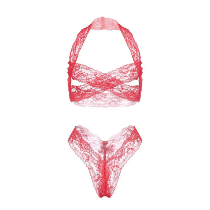 Women Lingerie Lace Bra Underwear Sleepwear G-String  Separate Two-Piece Lingerie Temptation Ultra-Thin Erotic Lingerie 2024