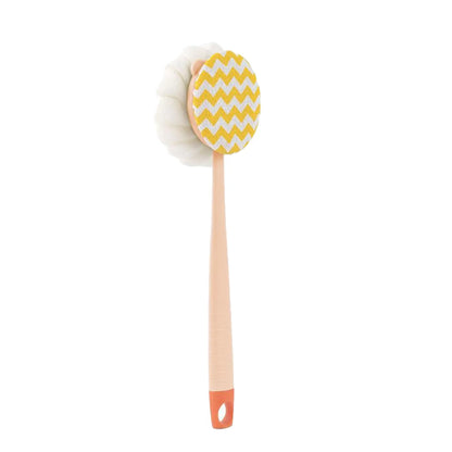 Double-sided Bath Scrubber Bath Brush Long Handle Soft Hair Bath Brush Removable Bath Towel Bath Ball Double Side Rub Cleaning