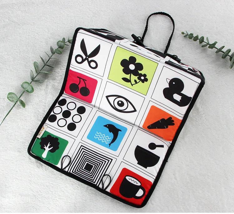 Baby Mirror Tummy Time Toys Black And White For Babies Montessori Development Crawl Toys Contrast Newborn Baby Activity Mirror